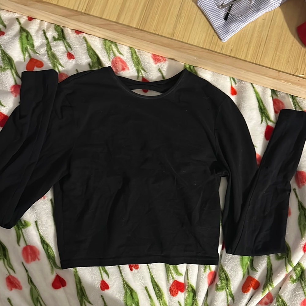Divided Black Long Sleeve Tee
